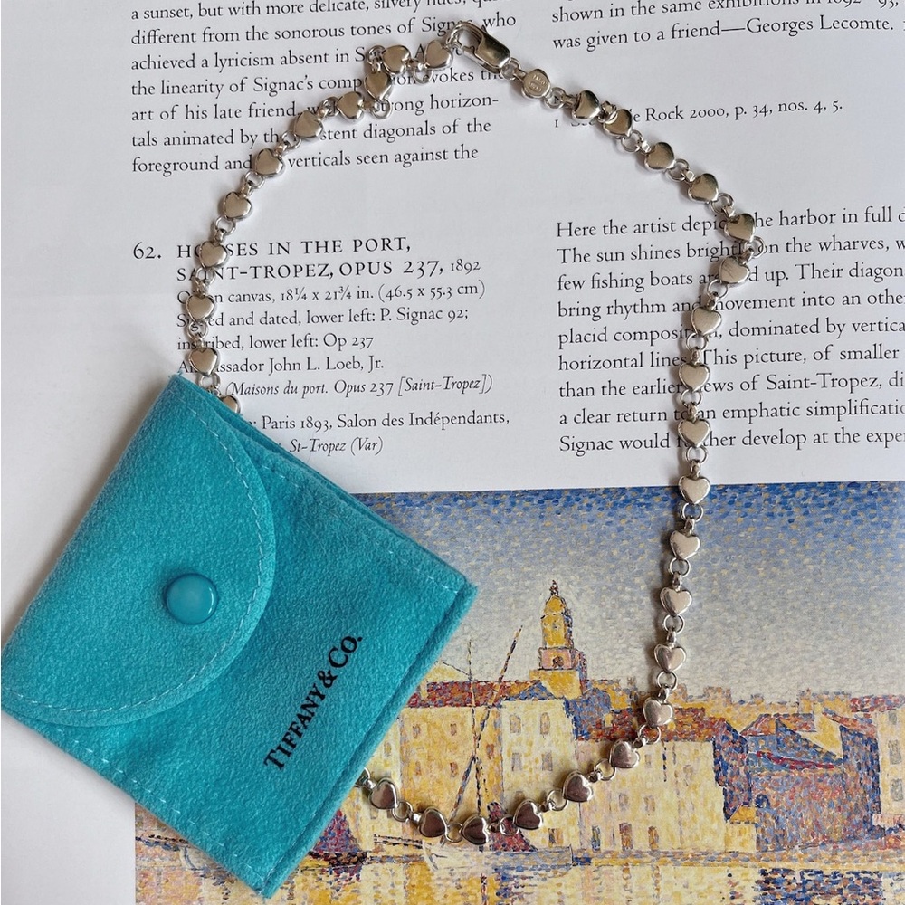 Tiffany & Co Heart Link Necklace Silver
